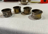 Brass Linen Napkin Rings- Set of 4