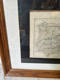 Framed Map of Spain and Portugal