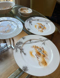 Collection of Asian Style Plates and Serving Pieces- Set of 21