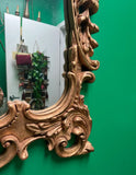 Gold Wooden Hand Carved Large Mirror