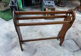 1970s Country Core Hearts Design Wooden Rustic Blanket Rack