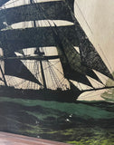 Pair of 1970s Framed Sailboat Prints