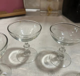 Collection of Bubble Stemmed Champagne Glasses- Set of 4