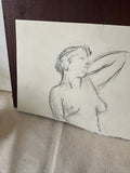 Cropped Nude Drawing of a Woman