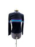 Vintage 80s Velvet Long Sleeve Top