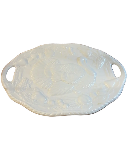 Large Turkey Platter Ceramic Serving Dish