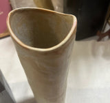 Trio of Handmade and Hand Painted Pottery Vases