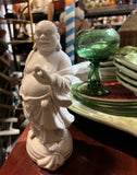 Small Ceramic White Buddha Sculpture