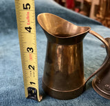 Pair of Miniature Brass Pitcher Style Vases