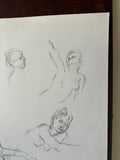 Drawing of Multiple Erotic Posed Models