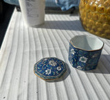 Small Ceramic Asian Catchall With Matching Lid