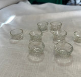 Collection of Small Glasses Salt Cellars- Set of 8