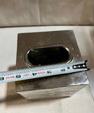 Vintage Etched Mirrored Silver Tissue Box Cover