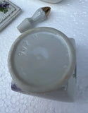 Collection of Ceramic Decorative Vases and Tray With Purple Flower Details
