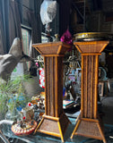 Pair of Bamboo Plant Stand Pillars