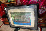 Vintage Egyptian Hieroglyphs Framed Artwork