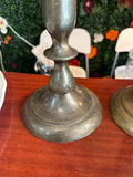 Pair of Vintage Tall Brass Candleholders