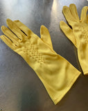 Pair of Vintage Yellow Gloves
