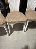 Post Modern Art Deco Ribbon Chairs With Leopard Print- Set of 6