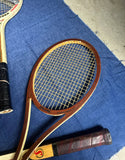 Vintage Collection of Spalding and Slazenger Wooden Tennis Rackets With Zephyr Press