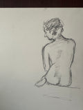 Minimalist Backside Nude Drawing