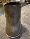 1970s Brass Boot Vase