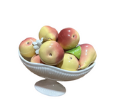 Vintage Ceramic Fruit Bowl With Peaches