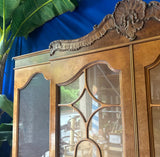 Large Wooden Mid-Century Modern China Cabinet
