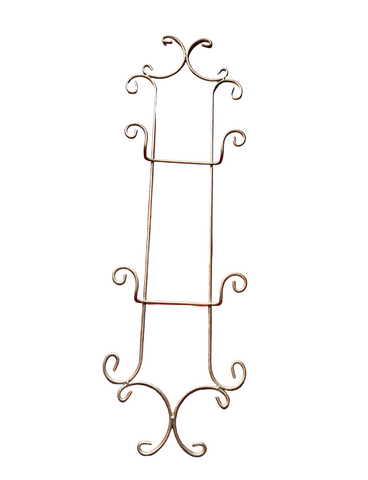Skinny Metal Wired Vintage Wall Hanging Plate Holder