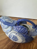 Asian Blue and White Ceramic Bird Creamer Cup/Teapot