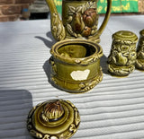 Ceramic Green Eagle Kitchen Set