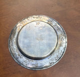 Small Silver Monogrammed Decorative Plate