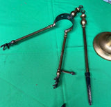 Vintage Brass Fireplace Tools and Holder