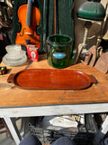 Long Wooden Teak Serving Tray