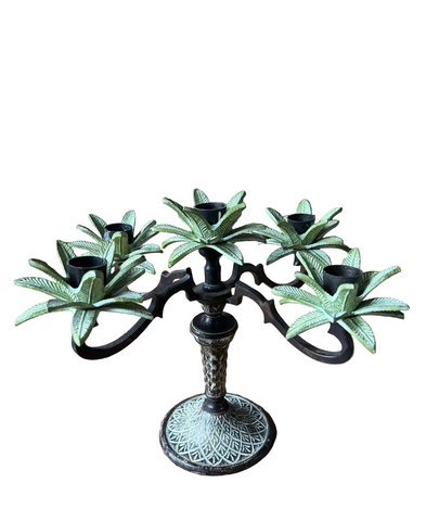 Vintage Mikasa Candelabra With Leaf Accents