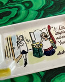 Pair of Cartoon Painted Catchalls