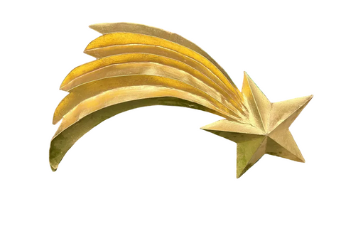 Jumbo Sized Light Weight Paper Mache Star