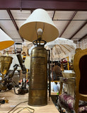 Large Brass Fireman Fire Extinguisher Brass Lamp