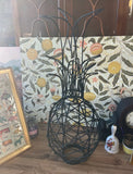 Modern Style Black Wired Pineapple Sculpture