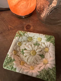 Pair of Ceramic Daisy Saucers