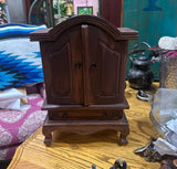 Small Wooden Persian Jewelry Box Chest Style