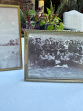 Trio of Gold Frames With Vintage Photos