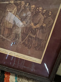Vintage Framed Artwork of "Lee and His Generals"