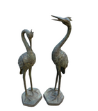 Small Bronze Pair of Standing Birds