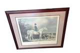 Equestrian Horse Framed Work of Art Will Long on Bertha