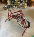 1970s Red Metal Working Stationary Bike