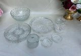 Instant Collection of Glass Serving Bowls and Trays- Set of 9