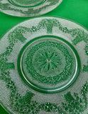 Collection of Duncan and Miller Detailed Crystal Plates- Set of 6