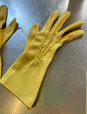 Pair of Vintage Yellow Gloves