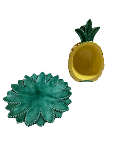 Pineapple Pair Serving Bowl and Platter